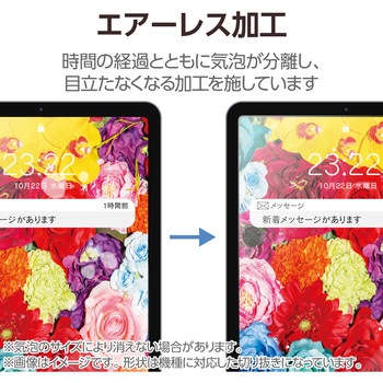 11インチ iPad Pro (M4) 2024年用 フィルム アンチグレア 固定シール付 抗菌 高精細 指紋防止 反射防止 エレコム