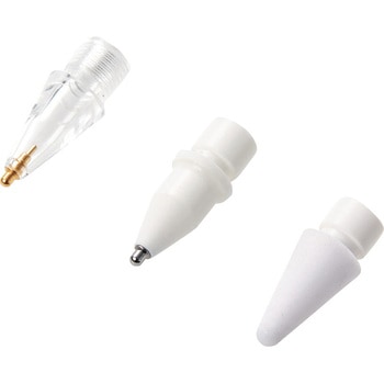 アップルペンシル 交換用ペン先 【第2/第1世代/USB-C専用】 替え芯 3種類アソート (抵抗/極細/透明タイプ) エレコム