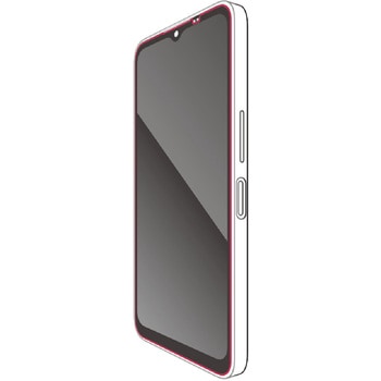 AQUOS wish4 SH-52E ガラスフィルム 高透明 表面硬度10H 角割れ防止 フレーム付 指紋防止 飛散防止 エレコム