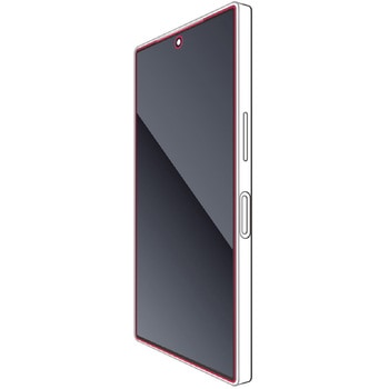 AQUOS R9 SH-51E ガラスフィルム 高透明 フルカバー 表面硬度10H 角割れ防止 フレーム付 指紋防止 飛散防止 エレコム