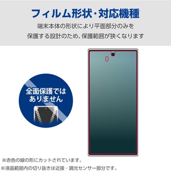 AQUOS R9 SH-51E フィルム 指紋認証対応 アンチグレア 抗菌 指紋防止 反射防止 マット 気泡防止 エレコム
