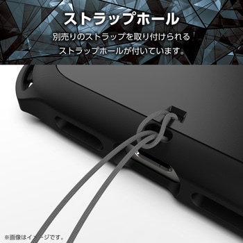 Xperia 10 VI SO-52E ケース ハイブリッド 衝撃吸収 カメラレンズ保護設計 ストラップホール付 - エレコム
