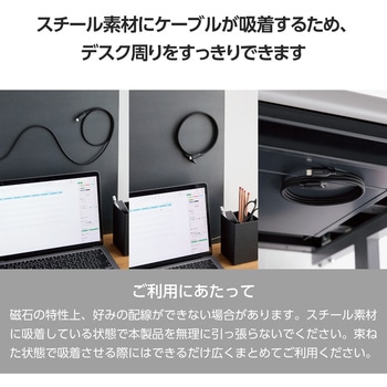 USB-C ケーブル (TypeC to C) PD 100W 断線しにくい ナイロンメッシュ マグネット内蔵 データ転送 エレコム