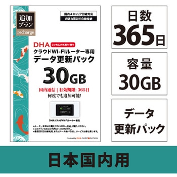 【更新用】DHAクラウドWi-Fiルーター 365日国内通信更新用パック DHA Corporation