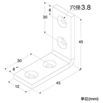 補強金具 ユニクロ金折れ トレード