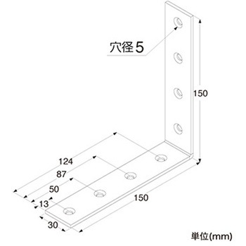 補強金具 ユニクロ金折れ トレード