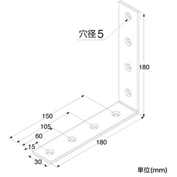 補強金具 ユニクロ金折れ トレード
