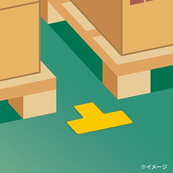 フロアシール 区画表示用 T型 ヒサゴ