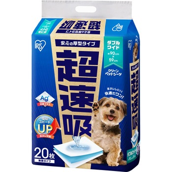 超速吸ペットシーツ ダブルワイド20枚 アイリスオーヤマ