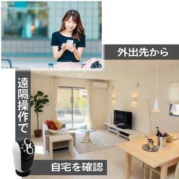 <2 レンズ搭載 100 倍ズーム>パンチルト360度動体追跡 WIFI カメラ ブロードウォッチ