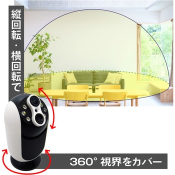 <2 レンズ搭載 100 倍ズーム>パンチルト360度動体追跡 WIFI カメラ ブロードウォッチ