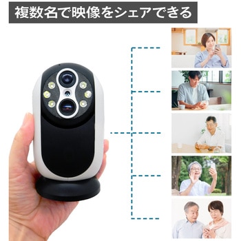 <2 レンズ搭載 100 倍ズーム>パンチルト360度動体追跡 WIFI カメラ ブロードウォッチ