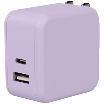 Power Delivery35W対応 USB-C×1ポート、USB-A×1ポート 合計最大32W AC充電器 2年保証(MOT-ACPD35WU1-PU) MOTTERU