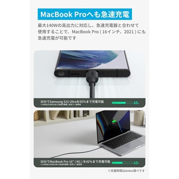 Anker 543 エコフレンドリーナイロン USB-C & USB-C ケーブル 0.9m Anker(アンカー)