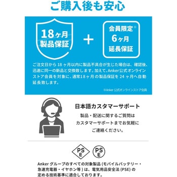 Anker Power Bank (20000mAh， 22.5W， Built-In USB-C ケーブル) Anker(アンカー)
