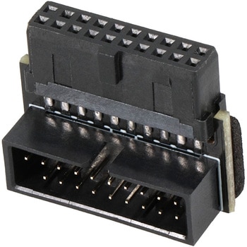 マザーボード用 切り欠き手前 19ピン USB3.0ピンヘッダー用L型コネクタ OWLTECH(オウルテック)
