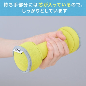 ダンベル 砂 コンパクト 落としても安心 YAMAZEN(山善)