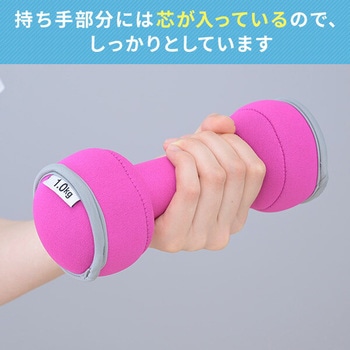 ダンベル 砂 コンパクト 落としても安心 YAMAZEN(山善)