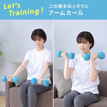 ダンベル 砂 コンパクト 落としても安心 YAMAZEN(山善)