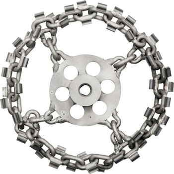 排水管掃除機用部品 12mm用サイクロンプレミアムチェーン(マッドサイクロンMAXI用) カンツール