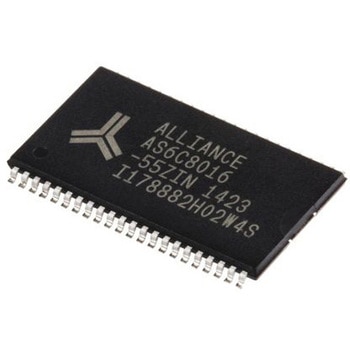 Alliance Memory， SRAM 8Mbit， 512 K x 16ビット， 44-Pin AS6C8016-55ZIN ALLIANCE MEMORY