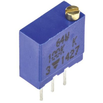 半固定抵抗器 Vishay， 100kΩ， 0.5W， 上面調整 VISHAY