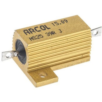 Arcol シャーシ取り付け抵抗器，25W，39Ω，±5% Arcol