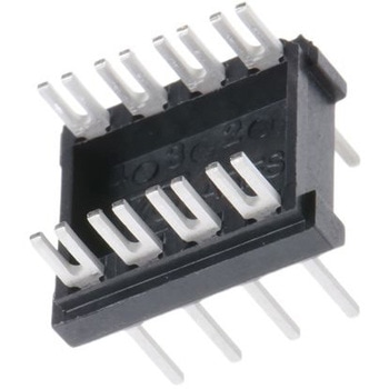 Aries Electronics DILヘッダ 8ピン 2.54mm ピッチ， 08-600-10 Aries Electronics