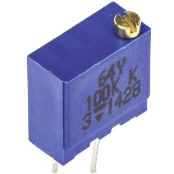 半固定抵抗器 Vishay， 100kΩ， 0.5W， 上面調整 VISHAY