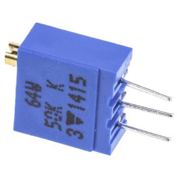半固定抵抗器 Vishay， 50kΩ， 0.5W， 上面調整 VISHAY