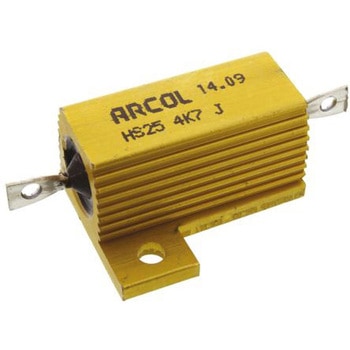Arcol シャーシ取り付け抵抗器，25W，4.7kΩ，±5% ARCOL(OHMITE)