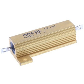Arcol シャーシ取り付け抵抗器，50W，500mΩ，±5% Arcol