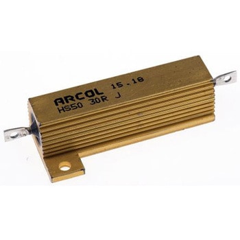 Arcol シャーシ取り付け抵抗器，50W，30Ω，±5% Arcol