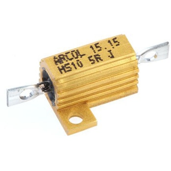 Arcol シャーシ取り付け抵抗器，10W，5Ω，±5% Arcol
