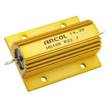 Arcol シャーシ取り付け抵抗器，100W，220mΩ，±5% Arcol