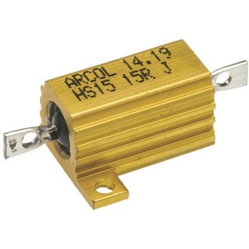 Arcol シャーシ取り付け抵抗器，15W，15Ω，±5% Arcol