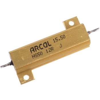 Arcol シャーシ取り付け抵抗器，50W，12Ω，±5% Arcol