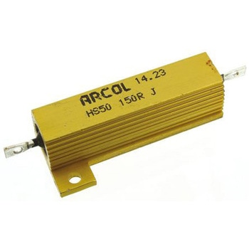 Arcol シャーシ取り付け抵抗器，50W，150Ω，±5% ARCOL(OHMITE)