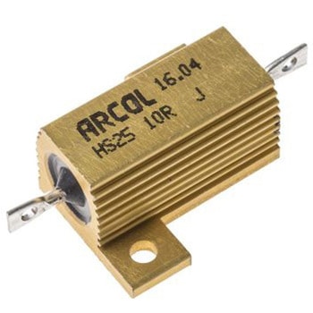 Arcol シャーシ取り付け抵抗器，25W，10Ω，±5% Arcol