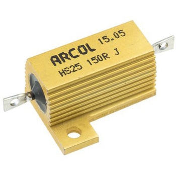 Arcol シャーシ取り付け抵抗器，25W，150Ω，±5% ARCOL(OHMITE)