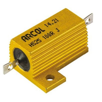 Arcol シャーシ取り付け抵抗器，25W，100Ω，±5% Arcol