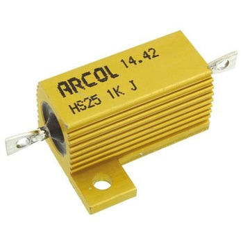Arcol シャーシ取り付け抵抗器，25W，1kΩ，±5% Arcol