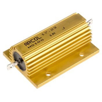 Arcol シャーシ取り付け抵抗器，100W，1Ω，±5% Arcol
