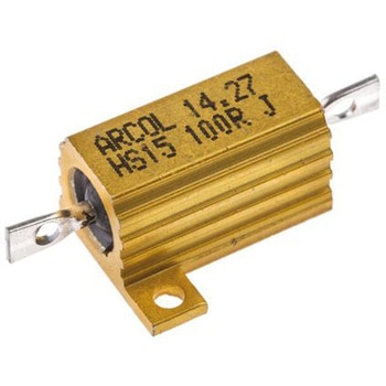 Arcol シャーシ取り付け抵抗器，15W，100Ω，±5% Arcol