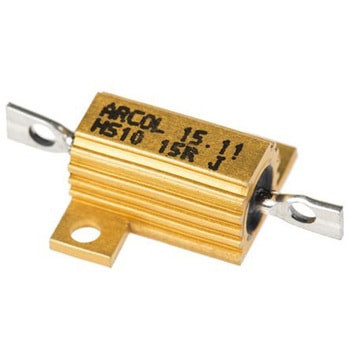 Arcol シャーシ取り付け抵抗器，10W，15Ω，±5% Arcol