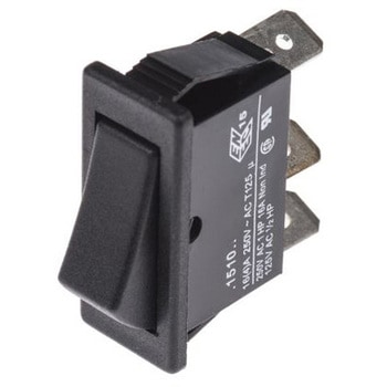 Arcolectric (Bulgin) Ltd ロッカースイッチ SPDT イルミネーション：なし カットアウト幅：11mm C1510ALAAA ARCOLECTRIC