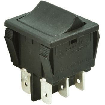 Arcolectric (Bulgin) Ltd ロッカースイッチ DPDT イルミネーション：なし カットアウト幅：22mm H8670VBAAA ARCOLECTRIC