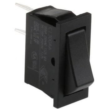 Arcolectric (Bulgin) Ltd ロッカースイッチ SPST イルミネーション：なし カットアウト幅：12.2mm C1300AAAAA ARCOLECTRIC