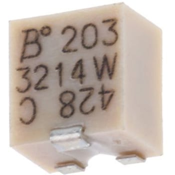 Bourns 半固定抵抗器(トリマポテンショメータ) 20kΩ 表面実装 5回転型 3214W-1-203E BOURNS
