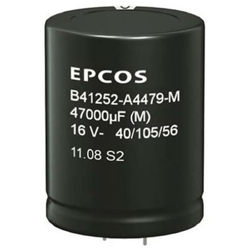 EPCOS コンデンサ 15000μF， ，50V dc， B41252A6159M000 EPCOS